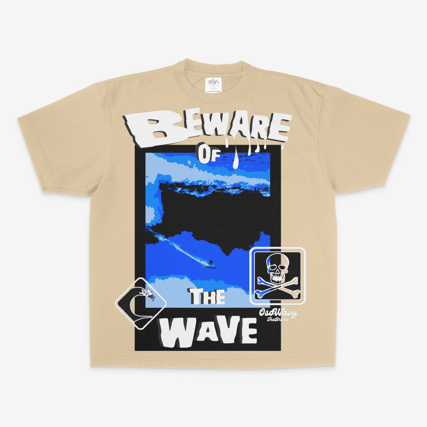Cream Beware Of The Wave Tee