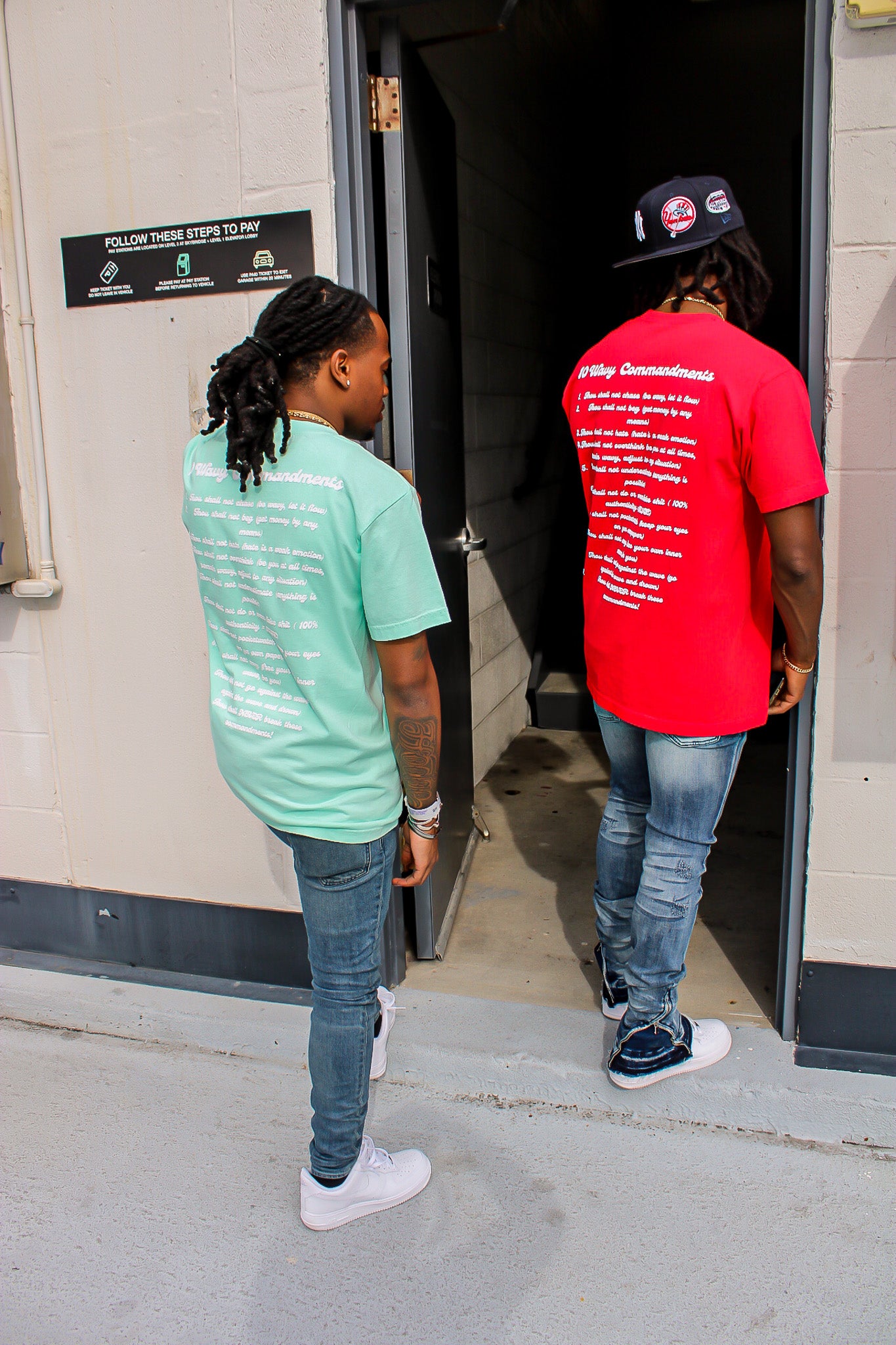 Teal Blue 10 Commandments Tee