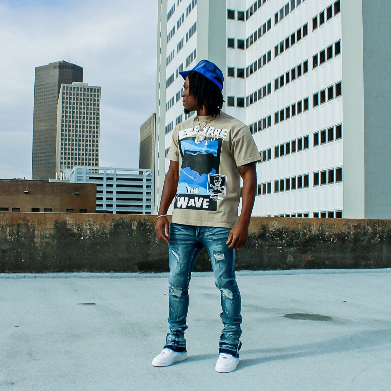 Cream Beware Of The Wave Tee