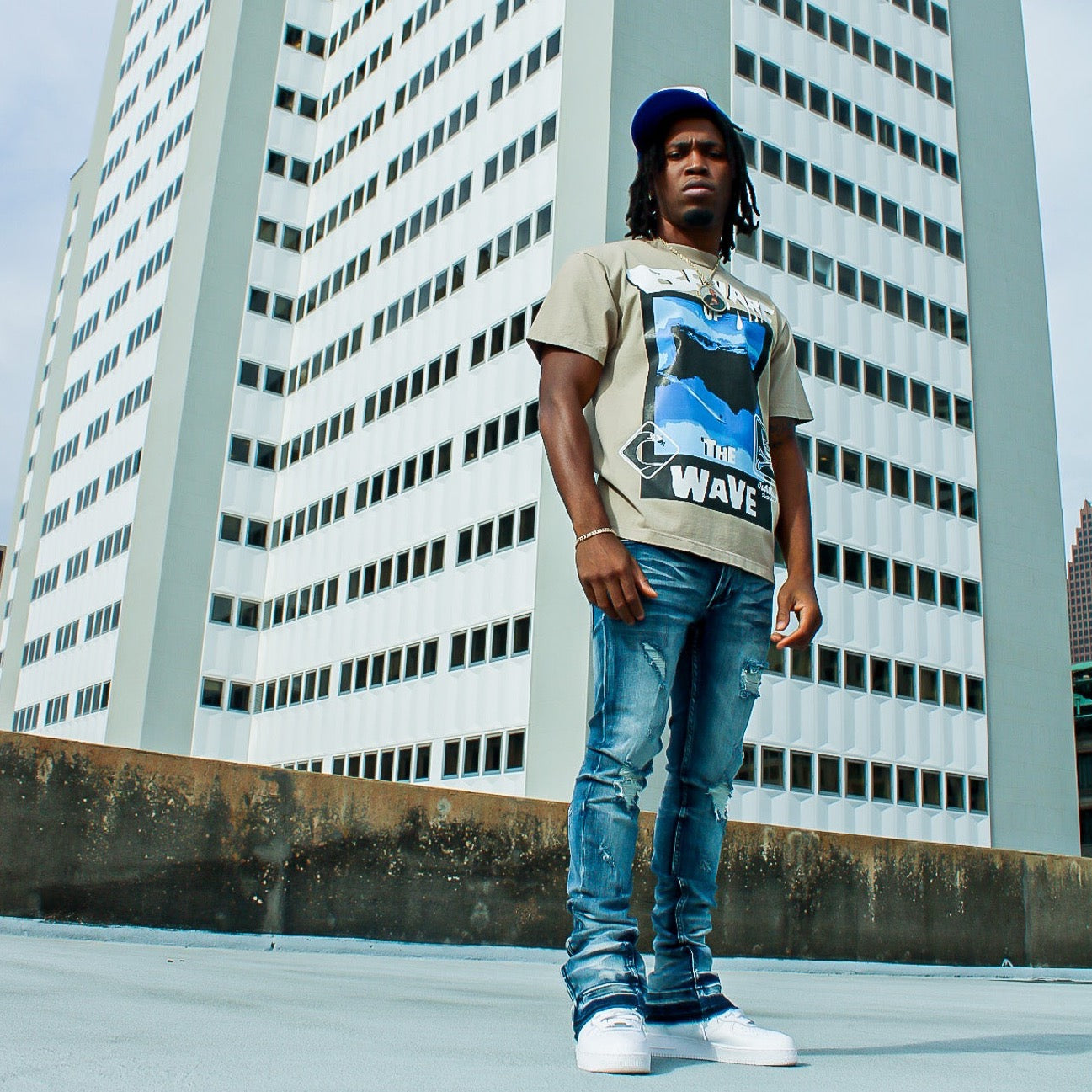 Cream Beware Of The Wave Tee